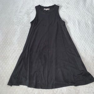 Black velvet flowy dress